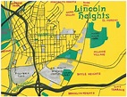 A map of Lincoln Heights and surrounding Eastside neighborhoods that I ...