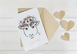 I love ewe - lamby love note- Sheep Valentine- Valentine for Shepherds ...