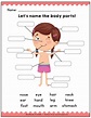 learn the body parts worksheet httpstribobotcom - pin on mask ...