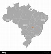 Political map of Brazil with the several states where Brazilian Federal ...