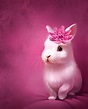 pink bunny Art Print by Antracit | Cute bunny pictures, Bunny pictures ...