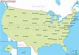 Where is Chicago? / Chicago on the US Map