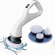 Brosse de Nettoyage Électrique, Brosse Rotative Nettoyage avec 4 Têtes ...