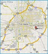 Fort Wayne Map - TravelsFinders.Com