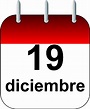 Que se celebra el 19 de diciembre - Calendario