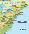 Map Of North East Coast Usa - Draw A Topographic Map
