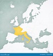 Mapa De Europa Francia E Italia Stock de ilustración - Ilustración de ...