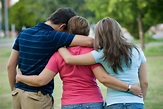Family hugging - Youth Eastside Services