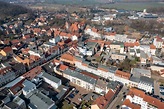Luftaufnahme Bad Freienwalde (Oder) - Stadtzentrum im Innenstadtbereich ...