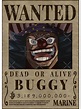 "Buggy Wanted The Clown One Piece Buggy Bounty Poster" Photographic ...