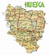Mapa Huesca Provincia Pueblos - Mapa Europa
