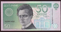 Estonia 50 krooni banknote 1994|World Banknotes & Coins Pictures | Old ...