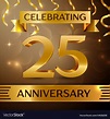 Twenty five years anniversary celebration design Vector Image