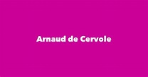 Arnaud de Cervole - Spouse, Children, Birthday & More