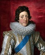 Louis XIII, King of France, with the Sash and Badge of the Order of ...
