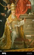 Fresco del Papa Pío VI., la Basílica de Santa Anna, Altoetting, Baviera ...