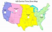 Map Of Central Time Zone - World Map
