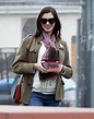 Pregnant ANNE HATHAWAY at a Park in Los Angeles 01/29/2016 – HawtCelebs