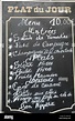Food Plat do Jour Paris France Menuboard vertical Stock Photo: 2886655 ...
