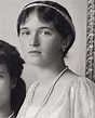 close up detail of Grand Duchess Olga Nikolaevna of Russia, a “vintage ...