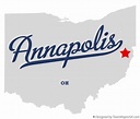 Map of Annapolis, OH, Ohio