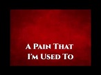 Depeche Mode - A Pain That I'm Used To - Lyrics - YouTube