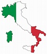 Mapa grande bandera de Italia | Italia | Europa | Mapas del Mundo