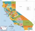 Counties Of California Map | Map Of The World