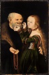 Lucas Cranach the Elder - The Unequal Couple(Old_Man_in_Love) | Lucas ...