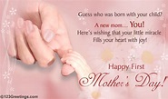 For The New Mom On Mother's Day. Free First Mother's Day eCards | 123 ...