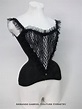 Corset Belle Epoque-Art Nouveau corsetto-nero polka dot - Etsy Italia