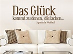 Wandtattoo Glück kommt zu denen bei Homesticker.de