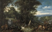 The Garden of Eden - Brueghel, Jan (the Elder). Museo Nacional Thyssen ...