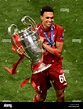 Liverpool's Trent Alexander-Arnold with the UEFA Champions League ...