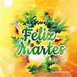 Feliz Martes GIF Animado Con Flores de Colores | SuperbWishes.com