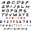 Friends Font Bundle, Friends Alphabet and Number Fonts, Friends Font ...