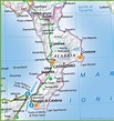 Large map of Calabria - Ontheworldmap.com