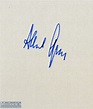 Mullock's Auctions - WWII – Autograph - Albert speer (1905-1981) Signed...