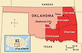 Indian Tribes In Oklahoma Map - Map