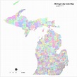 Michigan Zip Code Maps - Free Michigan Zip Code Maps
