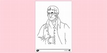 FREE! - John Dalton Colouring Sheet (teacher made) - Twinkl