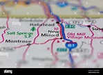 New Milford Pennsylvania USA shown on a Geography map or Road map Stock ...