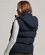 Superdry Everest 連帽蓬鬆背心外套 - 女性 Womens Jackets