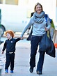 Cynthia Nixon takes her adorable son Max for a walk in New York City ...