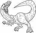 Desenho de Dinossauro bravo para colorir - Tudodesenhos