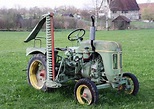 Alter Traktor mit Mähwerk im Bauernmuseum in Kürnbach Foto & Bild ...