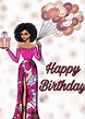 Pin by Nolvia Alvarez on Celebration Cards | Happy birthday black ...