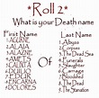What shall be your name as Death God?