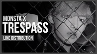 Monsta X - Trespass Line Distribution (Color Coded) - YouTube