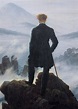 El caminante sobre el mar de nubes. Caspar David Friedrich